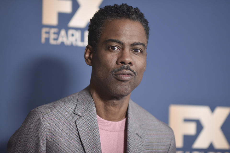 Chris Rock poses at the the FX portion of theTelevision Critics Association Winter press tour on Thursday, Jan. 9, 2020, in Pasadena, Calif. (Photo by Richard Shotwell/Invision/AP)