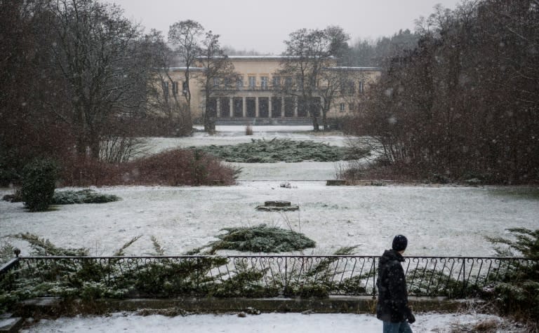 The main grounds of the Communist Free German Youth (FDJ-Freie Deutsche Jugend) school complex, built in the 1950s, near the Bogensee lake, north of Berlin