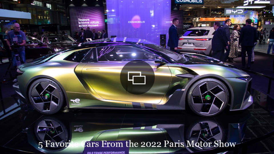 The DS E-Tense Performance at the 2022 Paris Motor Show.