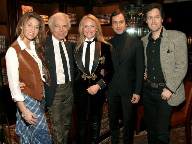 <p>Hal Horowitz/WireImage</p> Dylan Lauren, Ralph Lauren, Ricky Lauren, Andrew Lauren and David Lauren at the Ralph Lauren in New York City