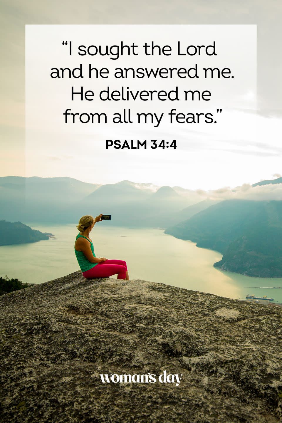 bible verses about anxiety psalm 34 4