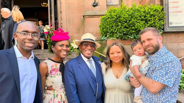 <p>Al Roker/instagram</p> Nicholas Roker, Deborah Roberts, Al Roker, Courtney Roker, 36, and her husband, Wesley Laga and Sky Clara