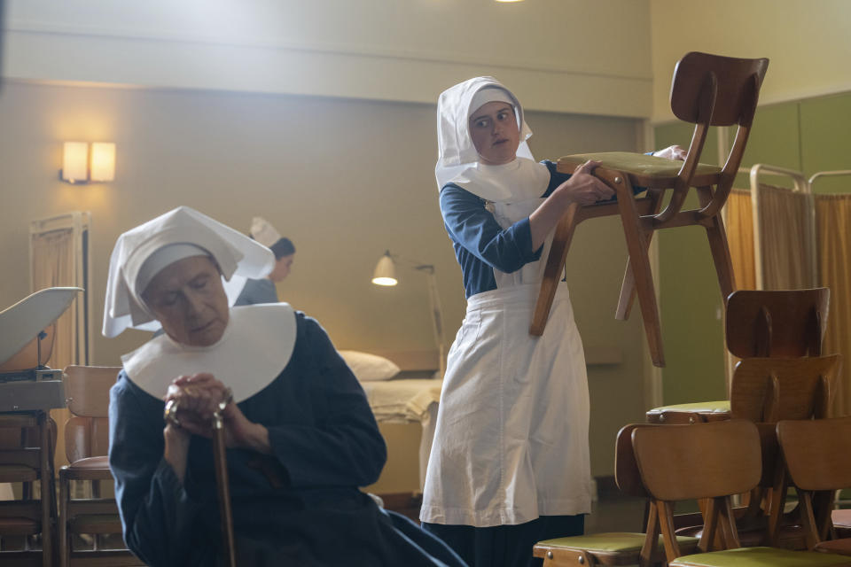 Call The Midwife s12,25/12/2022,Christmas Special,Christmas Special,Judy Parfitt as Sister Monica Joan and Ella Bruccoleri as Sister Frances,Neal Street Productions,Olly Courtenay