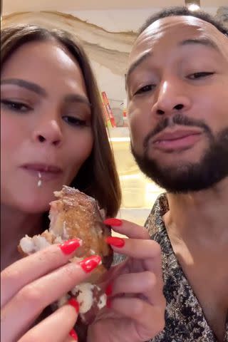 <p>Chrissy Teigen/Instagram</p> Chrissy Teigen and John Legend