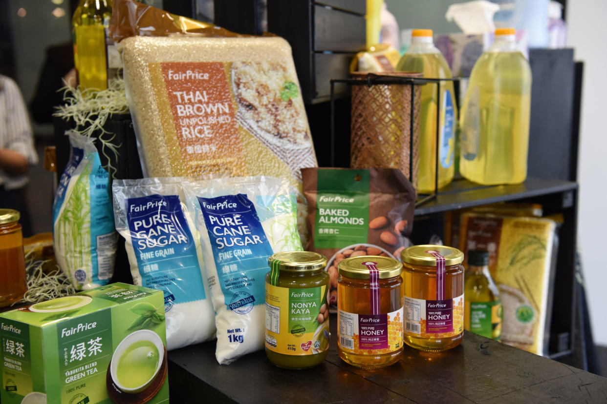 Some of the items in NTUC FairPrice's refreshed range of house brand products. (PHOTO: NTUC FairPrice)