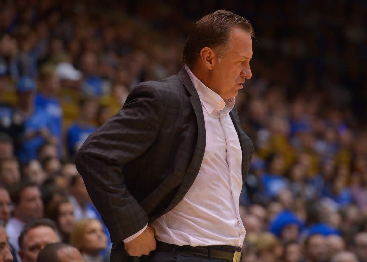 Mark Gottfried’s one big win this season, at Duke, looks like it won’t be enough to save his job. (Getty)