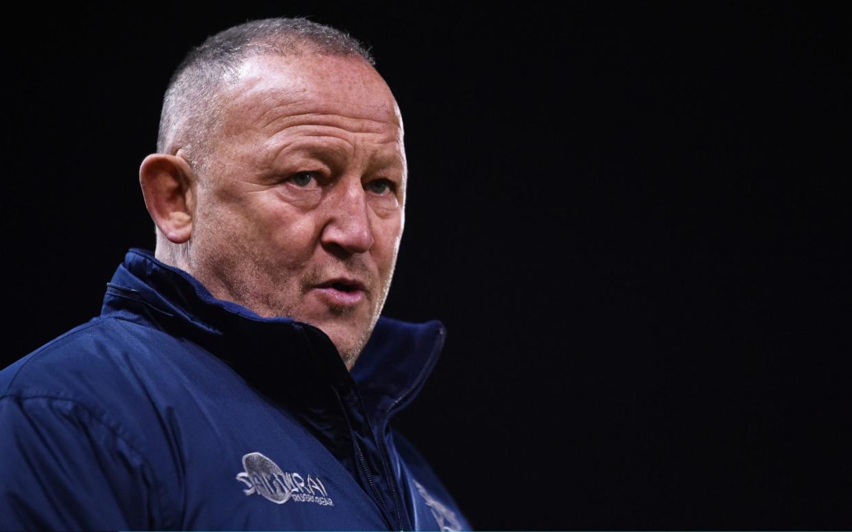 Steve Diamond, Head Coach of Sale Sharks looks on during the Gallagher Premiership Rugby match between Sale Sharks and Harlequins at AJ Bell Stadium on January 03, 2020 in Salford, England. - Getty Images Sport