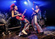 <p>Georgia South and Amy Love of Nova Twins perform at Santeria Toscana 31 in Milan, Italy on March 28. </p>