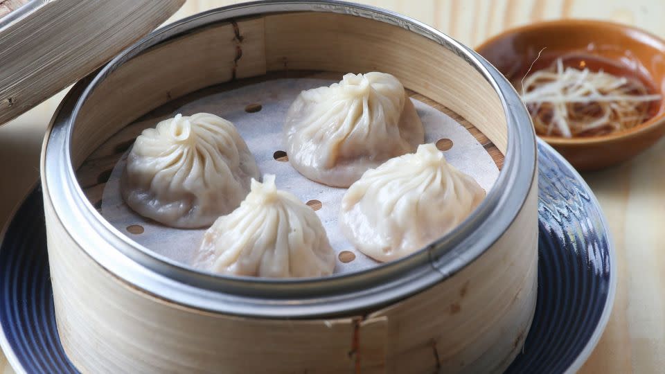Xiaolongbao dumplings contain aspic, and are pinched, instead of folded.  - K.Y. Cheng/South China Morning Post/Getty Images