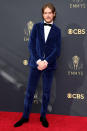 <p>All eyes on Bo Burnham! The <em>Inside </em>comedian — who was nominated for six Emmys this year — looked handsome in his deep blue velvet tux. </p>