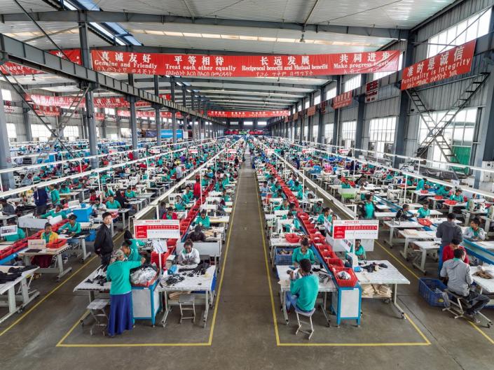 A Chinese-owned factory in Ethiopia