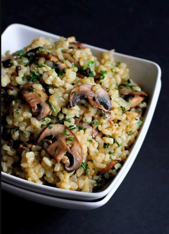 <p>Cooking Canuck</p><p>If you don't believe that brown rice recipes can be the best part of the meal, I dare you to try this toasted brown rice with mushrooms and thyme!</p><p><strong>Get the recipe: <a href="https://www.cookincanuck.com/toasted-brown-rice-mushrooms-thyme-recipe/" rel="nofollow noopener" target="_blank" data-ylk="slk:Toasted Brown Rice with Mushrooms and Thyme;elm:context_link;itc:0;sec:content-canvas" class="link rapid-noclick-resp">Toasted Brown Rice with Mushrooms and Thyme</a></strong></p>