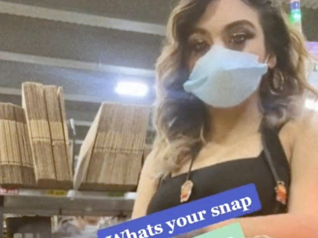 An Amazon packer alleged in a TikTok video that she faces harassment at the warehouse where she works (Screengrab/TikTok/@misss_thanggg)