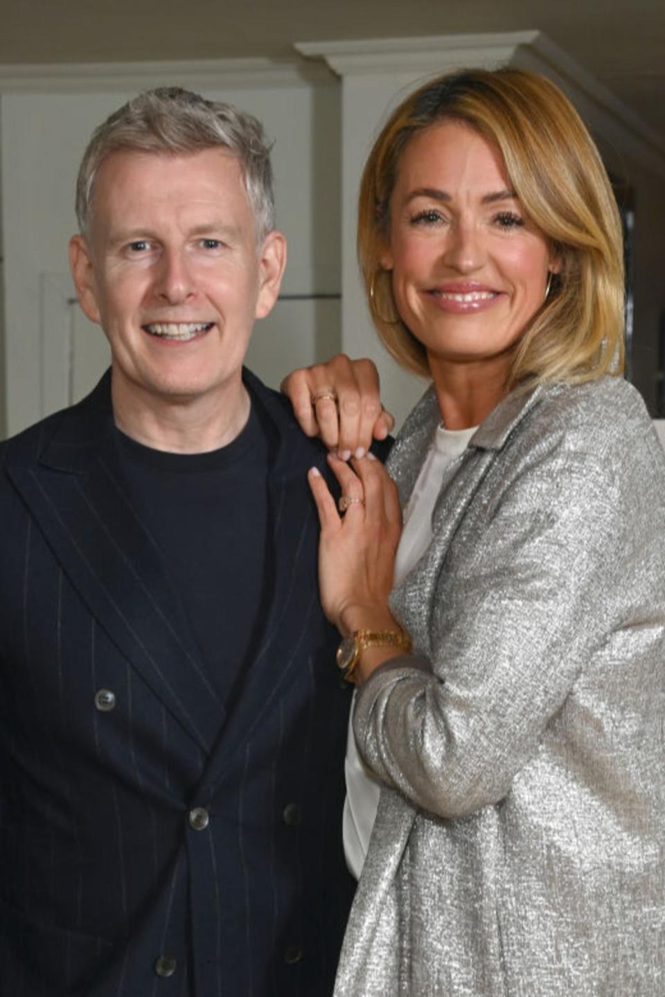 Loved up: Patrick Kielty and Deeley in September (Getty)