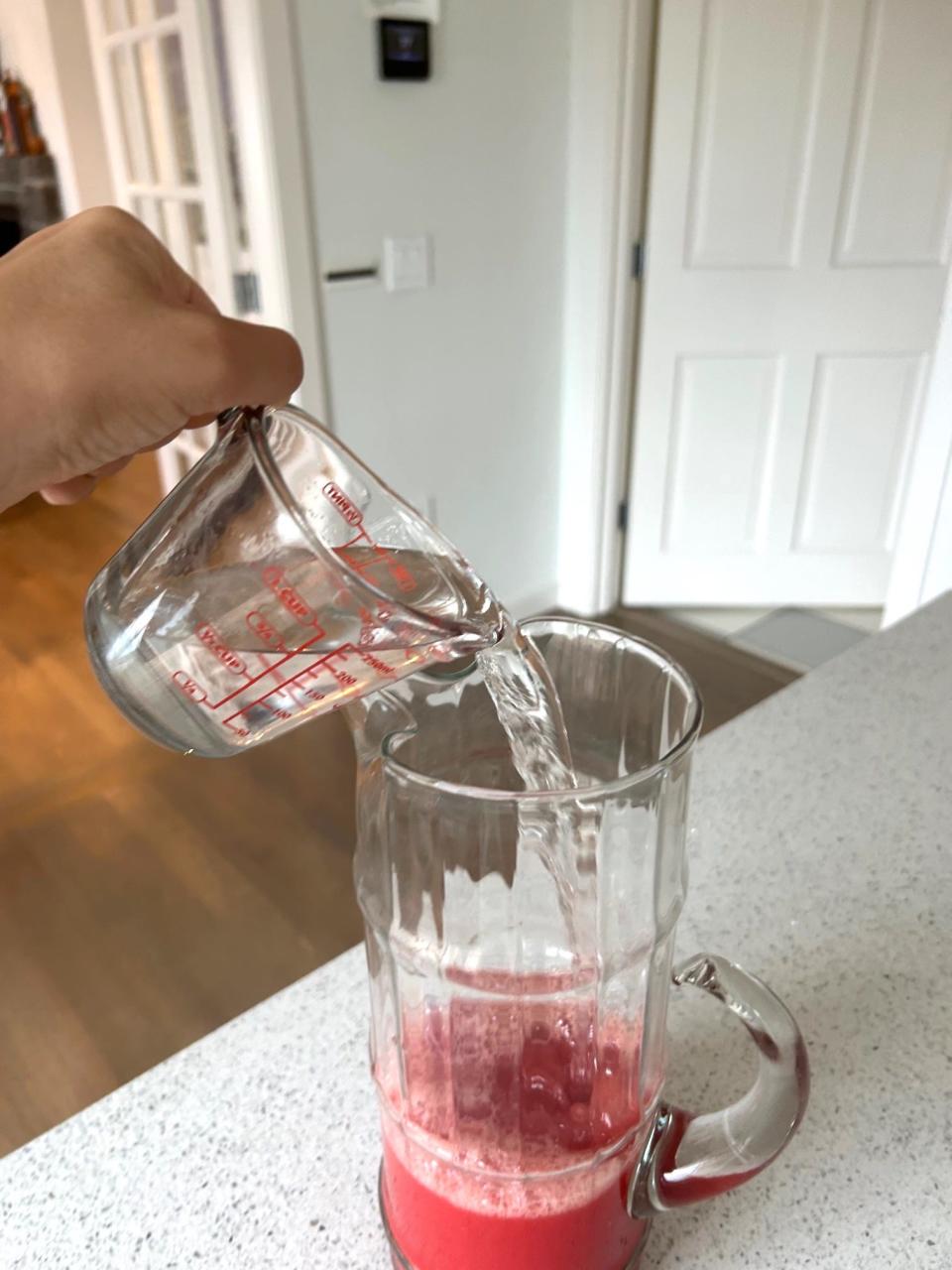 Adding vodka to Ina Garten's watermelon cosmo