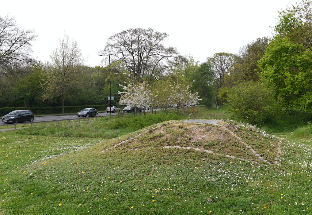 The find was made during widening work on a section of road between a pub and an Aldi supermarket in 2003 (PA)