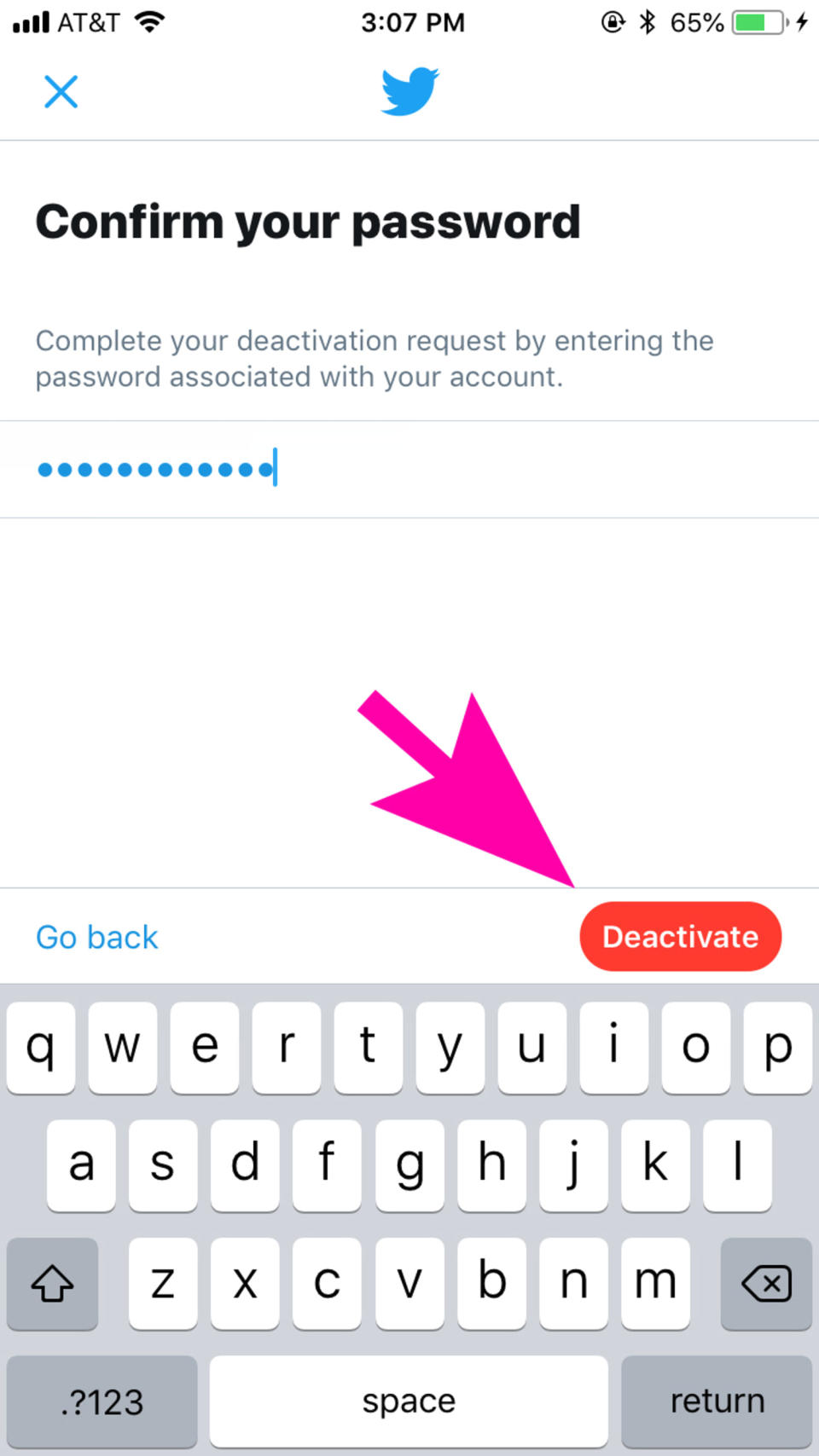 how to delete twitter on ios