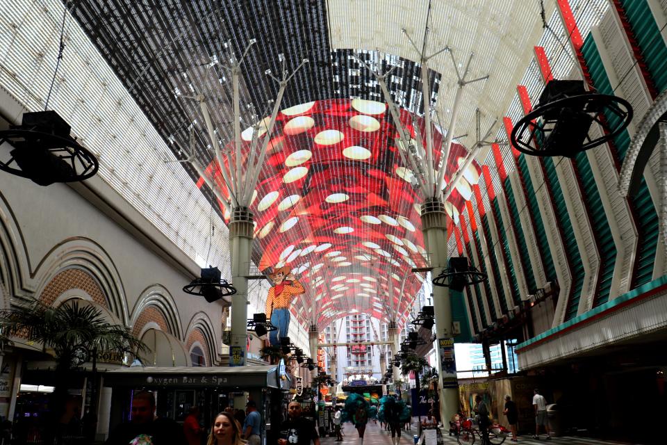 Inside the Fremont Street Experience