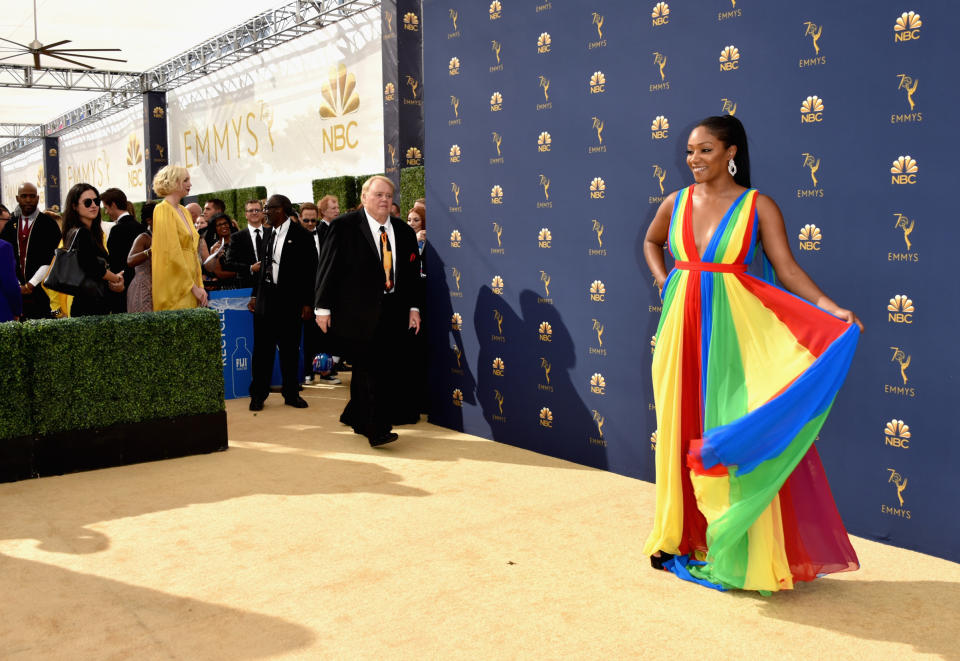 Tiffany Haddish attends the 70th Emmy Awards on Sept. 17.