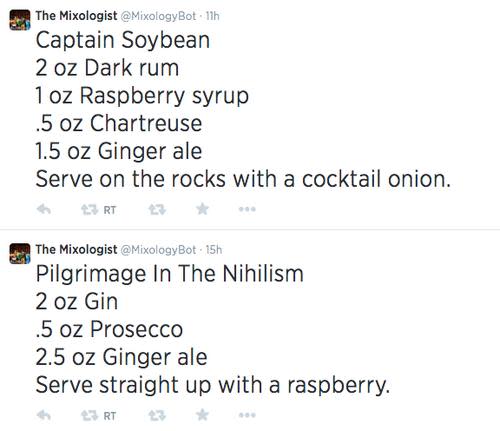 Tweets from The Mixologist