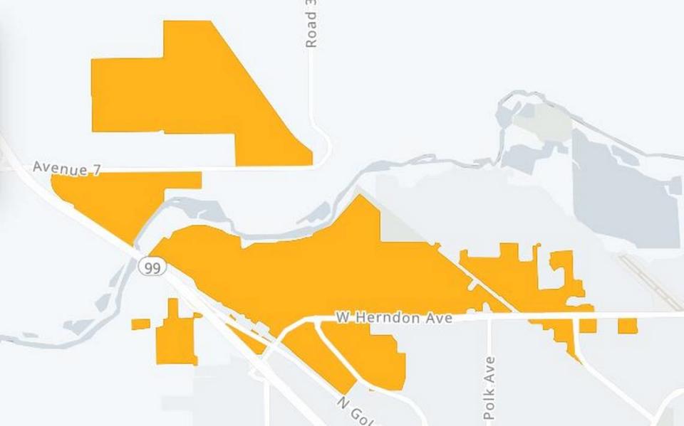 More than 1,900 users were without power Monday, July 17, 2023, morning due to weather in Fresno, according to Pacific Gas & Electric.