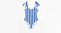 <p>& Other Stories are killing it with their swimwear this year. This solid striped swimsuit has 50s lido vibes and we’re into it. <br><a rel="nofollow noopener" href="https://www.stories.com/en_gbp/lingerie/swimwear/swimsuits/product.stripe-swimsuit-blue.0585911009.html" target="_blank" data-ylk="slk:Buy here.;elm:context_link;itc:0;sec:content-canvas" class="link ">Buy here.</a> </p>