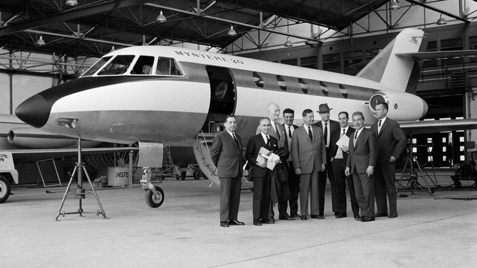 Dassault's Falcon 20 was flown for the first time 60 years ago today, starting a new chapter for the French airframer in civilian aviation.