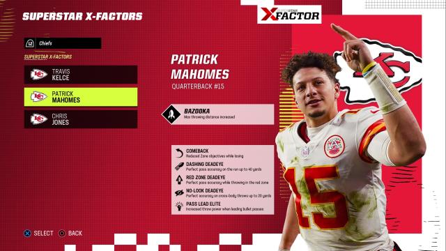 patrick mahomes madden 22 rating