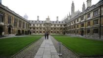 3. People walk through Clare College at Cambridge University in eastern England October 23, 2010. REUTERS/Paul Hackett