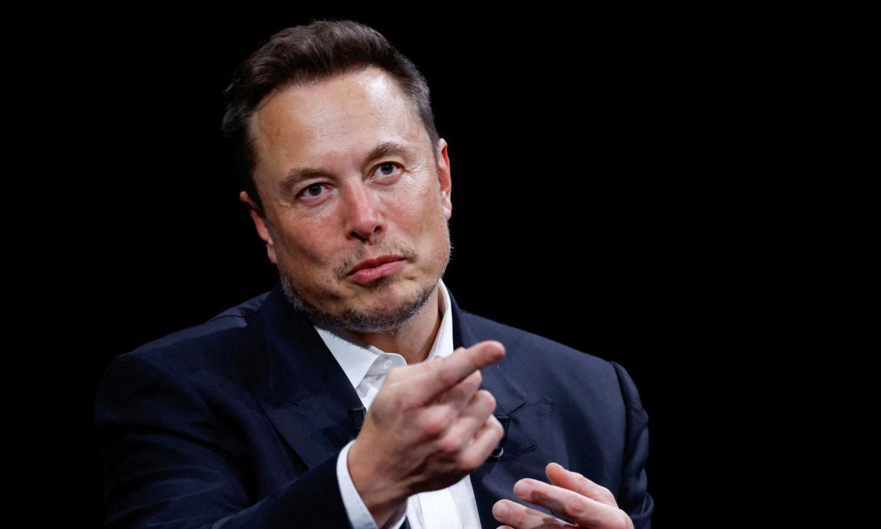 <span>Elon Musk’s X argues the eSafety commissioner does not have the authority to dictate what users can see globally, in reference to tweets of the alleged stabbing of a bishop at a church in Sydney.</span><span>Photograph: Gonzalo Fuentes/Reuters</span>