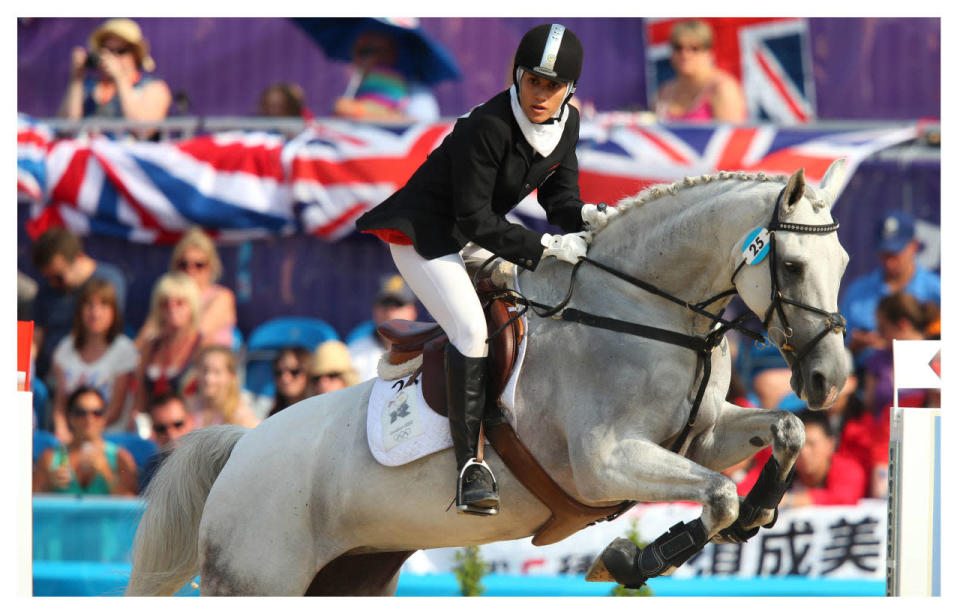 <p>Knee-high boots, a jacket, pants, shirt, gloves, and headgear keep equestrian riders looking prim and proper through it all. </p><p><i>(Photo: Getty Images)</i><br></p>