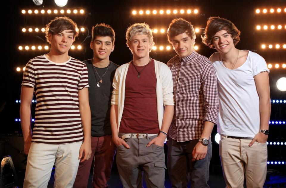 The members of One Direction in April 2012. Newspix via Getty Images