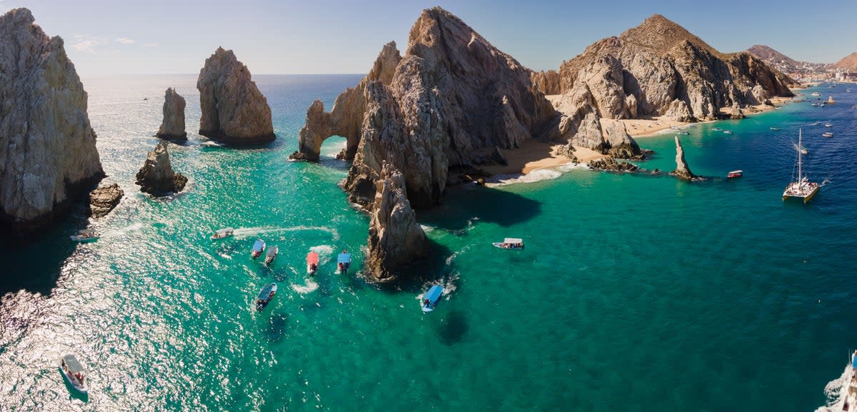 Aerial view of the shallow water in Cabo San Lucas, Baja California Sur, Mexico (Getty Images)