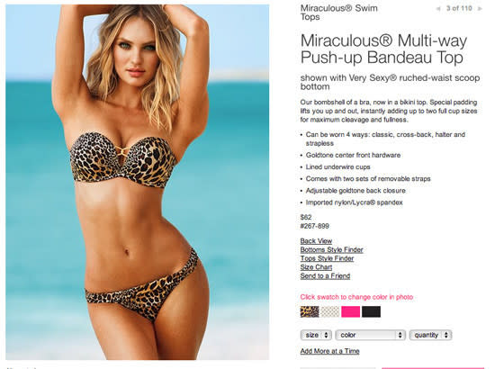 Victoria's Secret Swim 2011: The Miraculous® Push-Up Bikini Top 