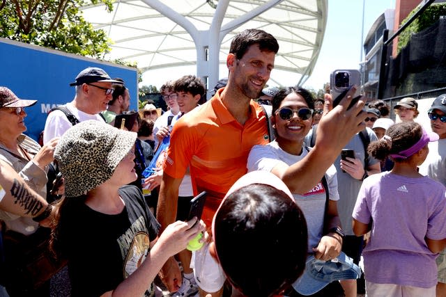 Novak Djokovic received an enthusiastic welcome in Adelaide 