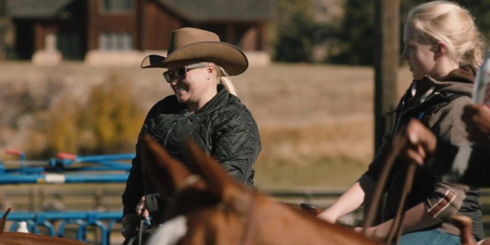 Mandy McCutcheon and her family appear in episode five of "Yellowstone" season two.