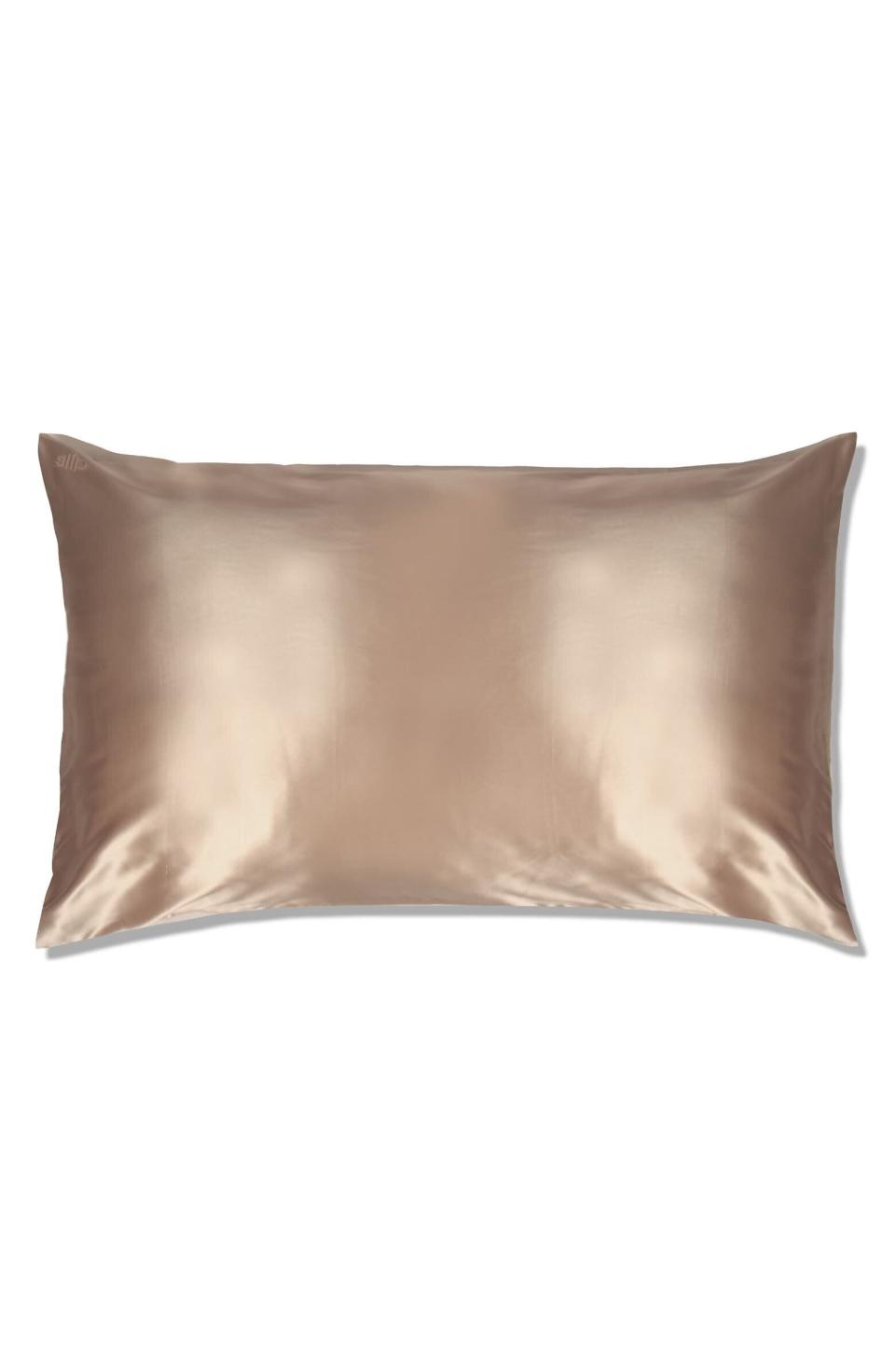 This Slip silk pillowcase protects your hair and skin while sleeping. It's a treat-yourself kind of find. Find it for $85 at <a href="https://fave.co/3ak2Adi" target="_blank" rel="noopener noreferrer">Nordstrom</a>.