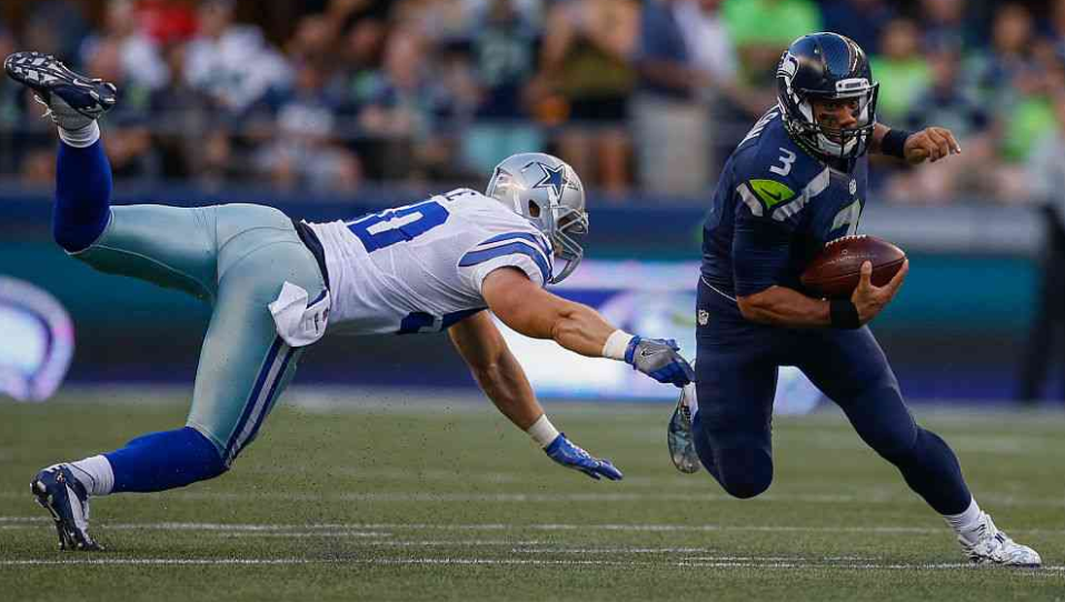 Russell Wilson's mobility isn't a factor this year (Getty)