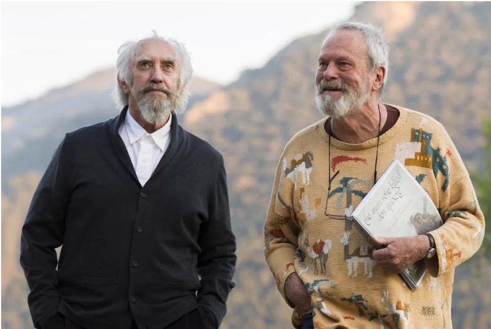 Pryce and Gilliam in The Man Who Killed Don Quixote (Credit: Kinology)