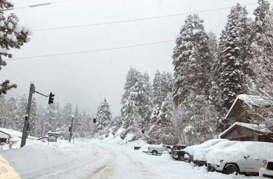 Photos taken on Mt. Charleston Monday afternoon by Brenda Talley who is on the Mt. Charleston Advisory Board.
