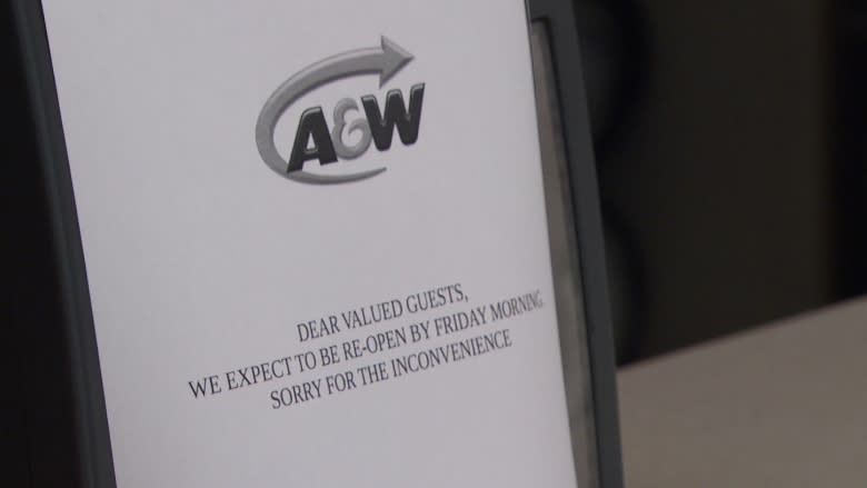 A&W at St. Laurent mall remains closed temporarily due to cockroaches