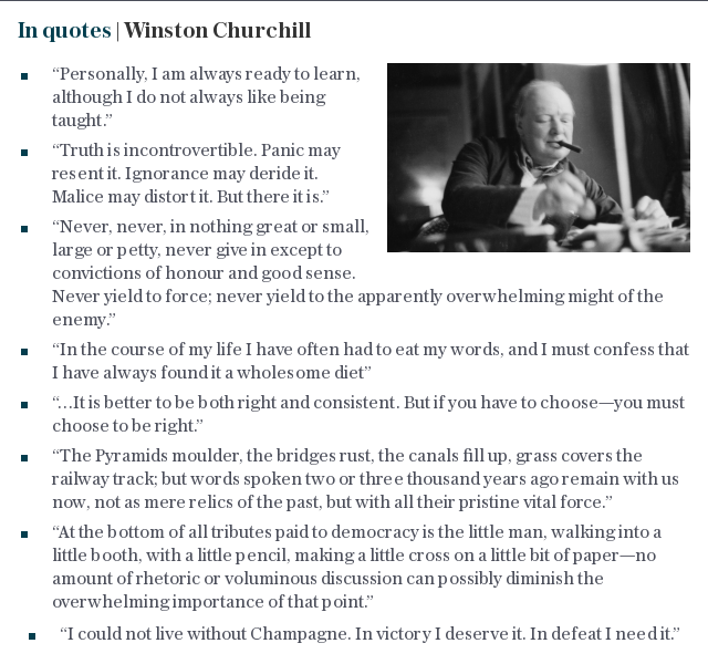 In quotes | Winston Churchill