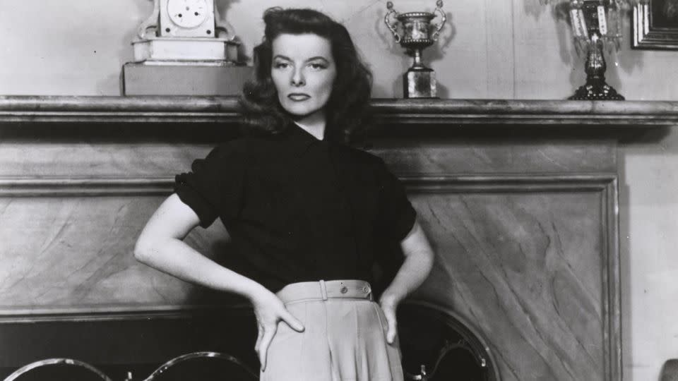 Katharine Hepburn wore pants on the set of the 1939 Broadway hit. "The Philadelphia Story." The success of the show will see its cast in the same role for a film adaptation to be released next year.  - Cobble/Shutterstock