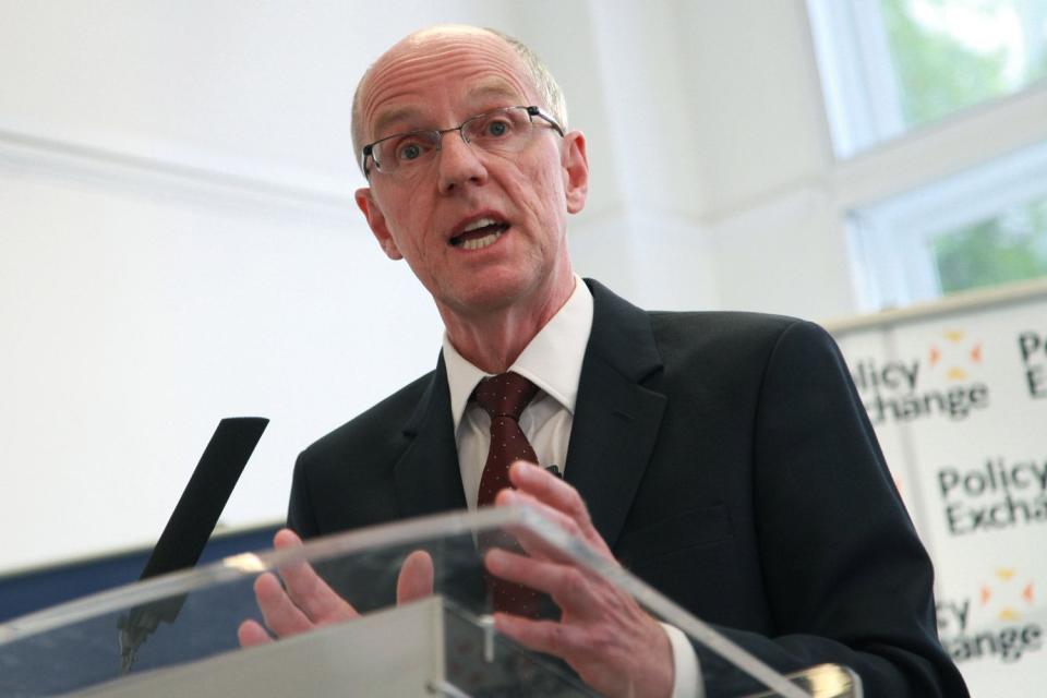 The schools minister, Nick Gibb, has said that without moderation there would have been grade inflation of 12 per cent (Rex)