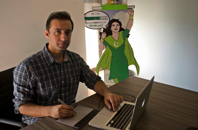 "We wanted to create a strong female character for the girls in Pakistan and even the young boys in Pakistan that they can look up to," author Hassan Siddiqui told AFP