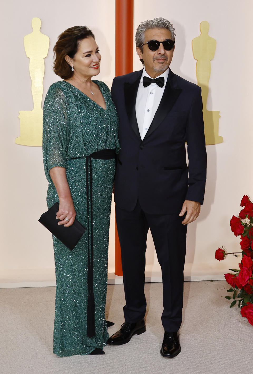 <p>Ricardo Darin y Florencia Bas en la alfombra champán de los Oscars 2023 en Los Angeles.REUTERS/Eric Gaillard</p> 