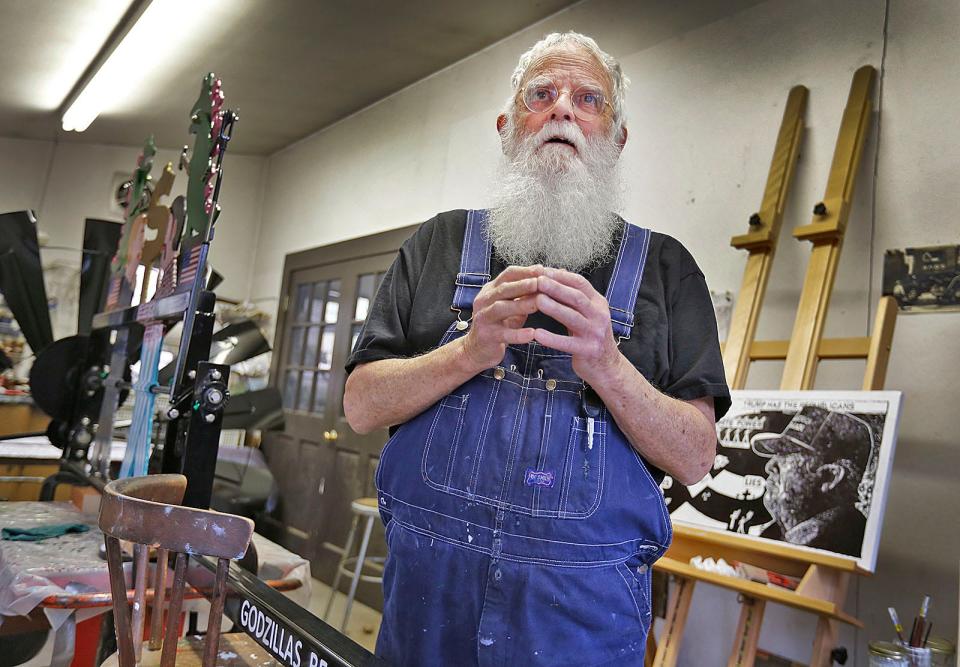 Sculptor George Greenamyer, of Marshfield, died April 26.