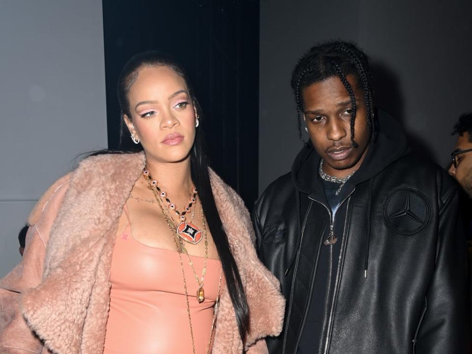 Rihanna and A$AP Rocky are expecting their first child together (Getty)