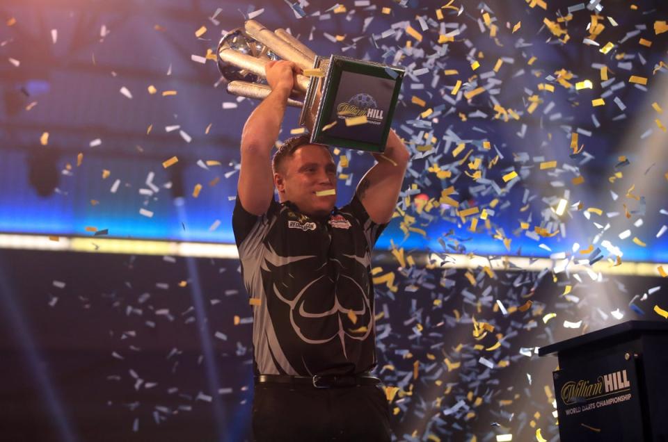 Gerwyn Price was crowned world champion in 2021 (Adam Davy/PA) (PA Archive)