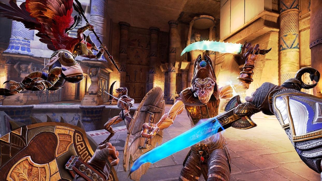  Screenshot of combat in Asgard's Wrath 2. 